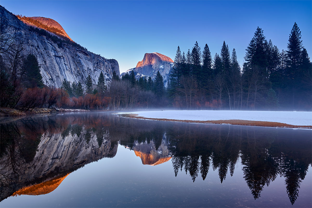 Paul Reiffer Mirror Lake Yosemite Meadow Snow Half Dome Valley Winter National Park Photographic Workshops Location California