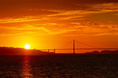 Paul Reiffer San Francisco California Photographic Workshops Landscape USA Sunset Over Golden Gate Bridge Silhouette Alcatraz Island Bay Private Luxury 1 to 1 All Inclusive Photo