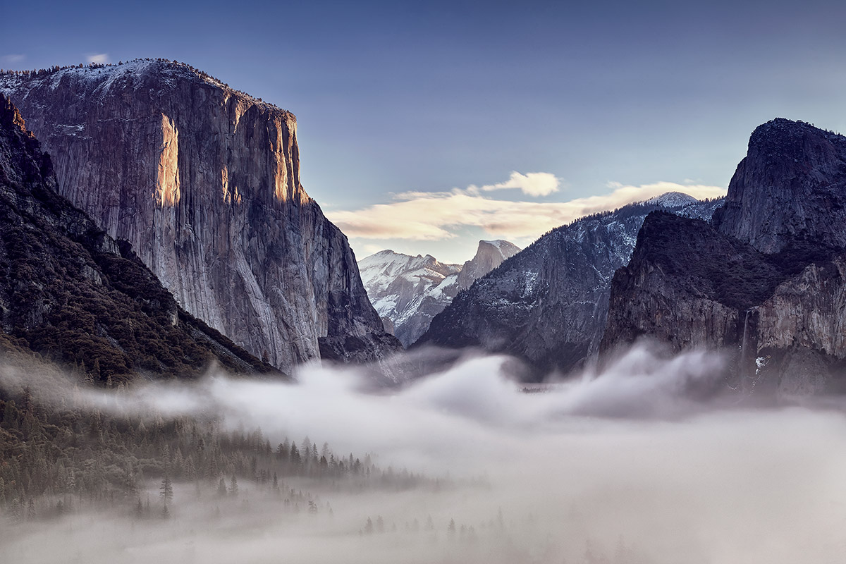 Paul Reiffer Surfs Up Wave Clouds Yosemite Valley Formation Morning Frost Forest Half Dome National Park Photographic Workshops Location California