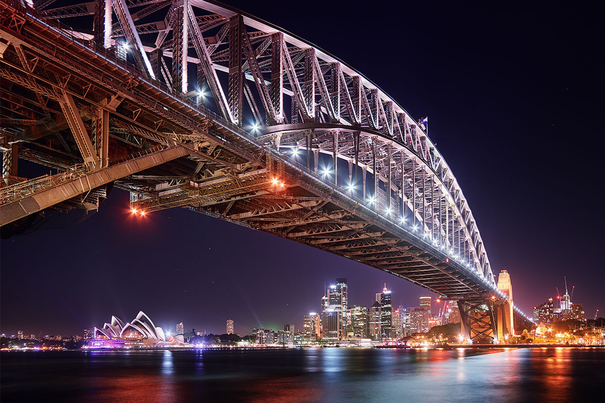 Paul Reiffer Sydney Photographic Workshops Landscape Location Australia Opera House Night Circular Quay Cityscape City Under Bridge Opera House Private Luxury All Inclusive Photo