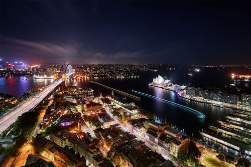 Paul Reiffer Sydney Photographic Workshops Landscape Location Australia Rooftop Cityscape View Night Lights Circular Quay Private Luxury All Inclusive Photo