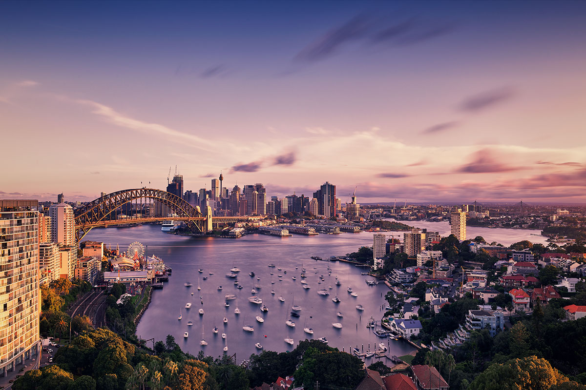 Paul Reiffer Sydney Photographic Workshops Landscape Location Australia Rooftop Cityscape View North Harbour Luna Park Bridge Skyline Dusk Private Luxury All Inclusive Photo