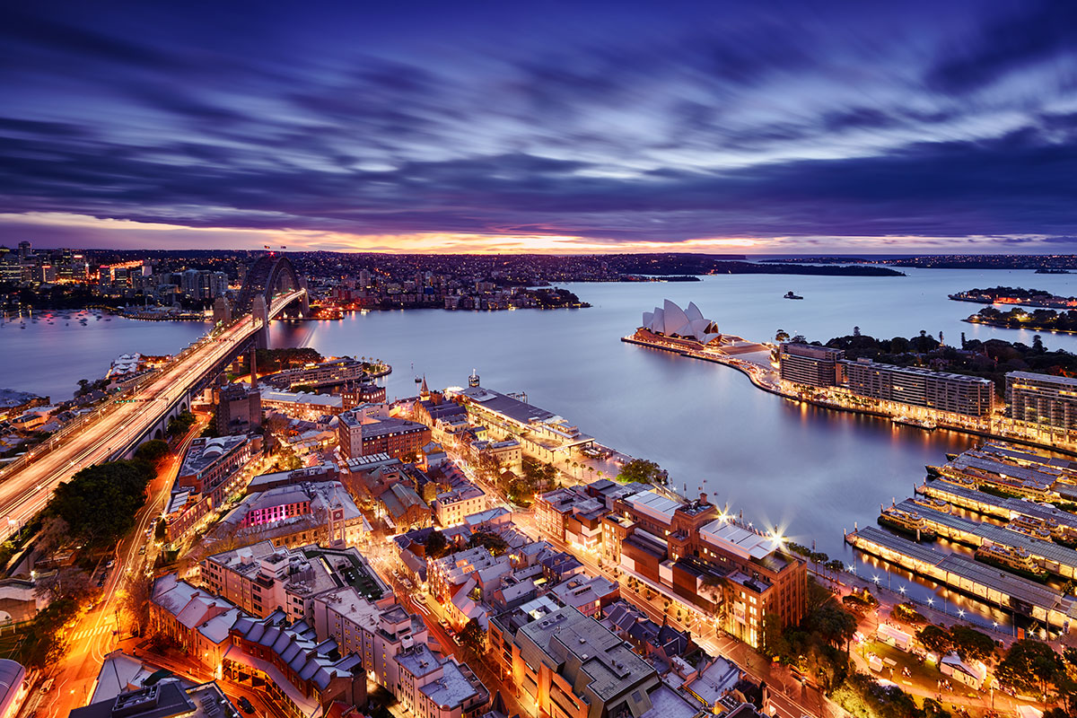 Paul Reiffer Sydney Photographic Workshops Landscape Location Australia Rooftop Cityscape View Sunrise Opera House Lights Circular Quay Private Luxury All Inclusive Photo