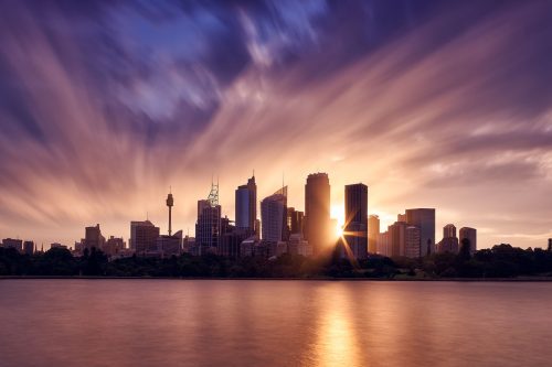 Paul Reiffer Sydney Photographic Workshops Landscape Location Australia Skyline Downtown Sunset Flare Westfield Center Centre Long Exposure Private Luxury All Inclusive Photo