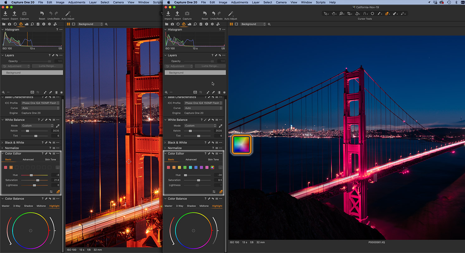 The Color Editor overview - Capture One