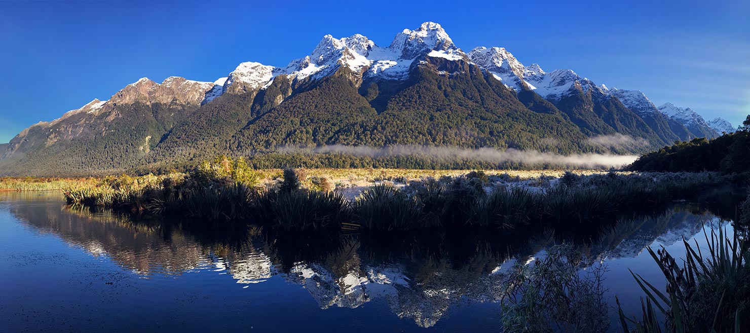 BTS Lake Gunn Fiordland Highway 94 New Zealand Reflections River Road Trip Milford Sound South Island Paul Reiffer