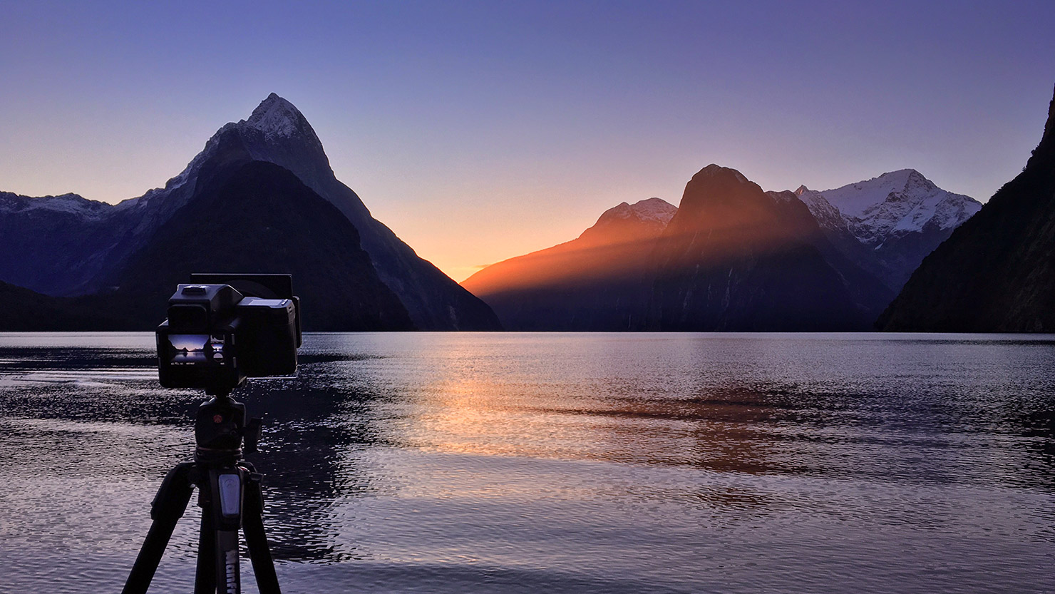 BTS Light Rays Through Mitre Peak Photography Paul Reiffer Phase One Landscape Milford Sound New Zealand How To