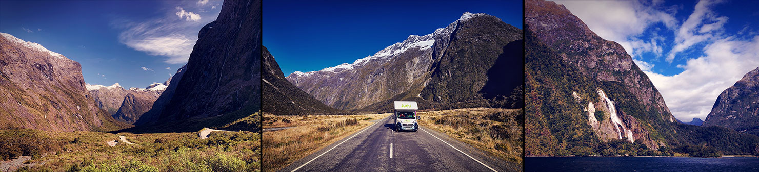 BTS Road Trip Milford Sound Jucy Campervan Highway 94 Fiordland Fjordland National Park Paul Reiffer New Zealand Landscapes
