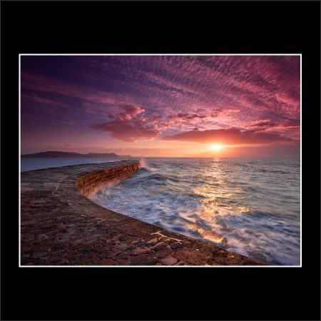 product picture Breakwater Lyme Regis The Cobb Bay Waves Sunrise Morning Ocean Coast buy limited edition print paul reiffer photograph photography