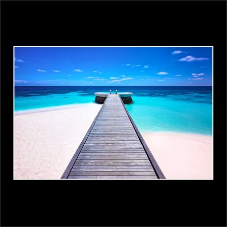 product picture Dive In Huvafen Fushi Salt Floatation Pool Jetty Ocean White Sand Blue buy limited edition print paul reiffer photograph photography
