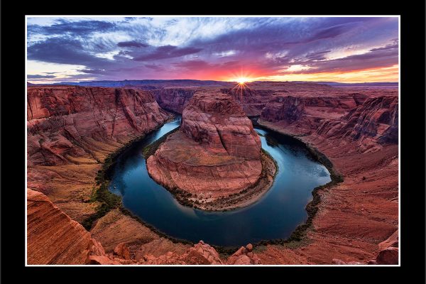 product picture Horseshoe Bend Arizona Page Sunset Colorado River Canyon Grand Circular Rock Formation buy limited edition print paul reiffer photograph photography