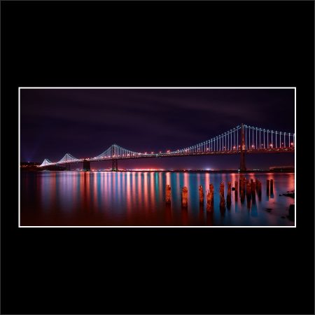product picture Lights Alive Bay Bridge San Francisco Foreshore LED Lighting Night buy limited edition print paul reiffer photograph photography
