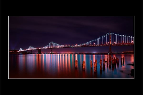 product picture Lights Alive Bay Bridge San Francisco Foreshore LED Lighting Night buy limited edition print paul reiffer photograph photography