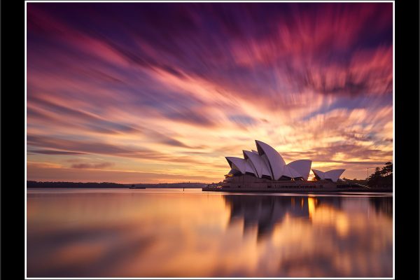 product picture The Morning After Sunrise Sydney Opera House Harbour Circular Quay Australia Iconic Long Exposure buy limited edition print paul reiffer photograph photography