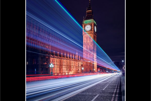 product picture calling time big ben london night traffic trails victoria tower westminster clock buy limited edition print paul reiffer photograph photography