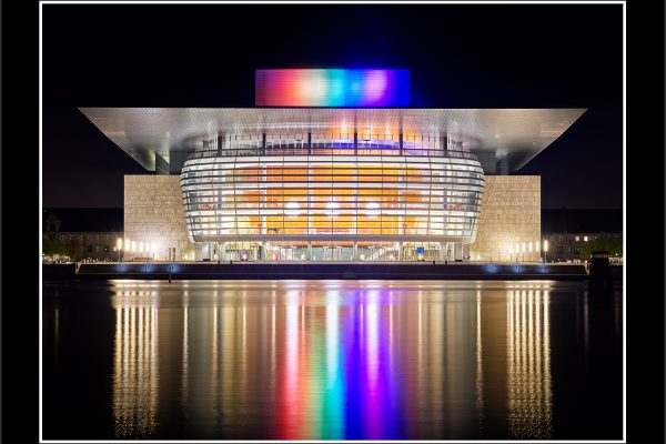 product picture night at the opera house royal danish copenhagen reflections phase one denmark buy limited edition print paul reiffer photograph photography