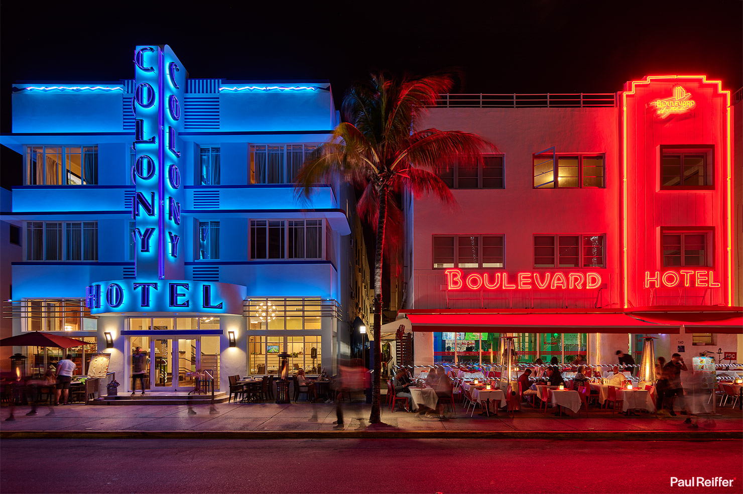 Colony Boulevard Hotel Miami South Beach Dual Exposure Plus Phase One Testing Night Shadows HDR Paul Reiffer Photographer Review