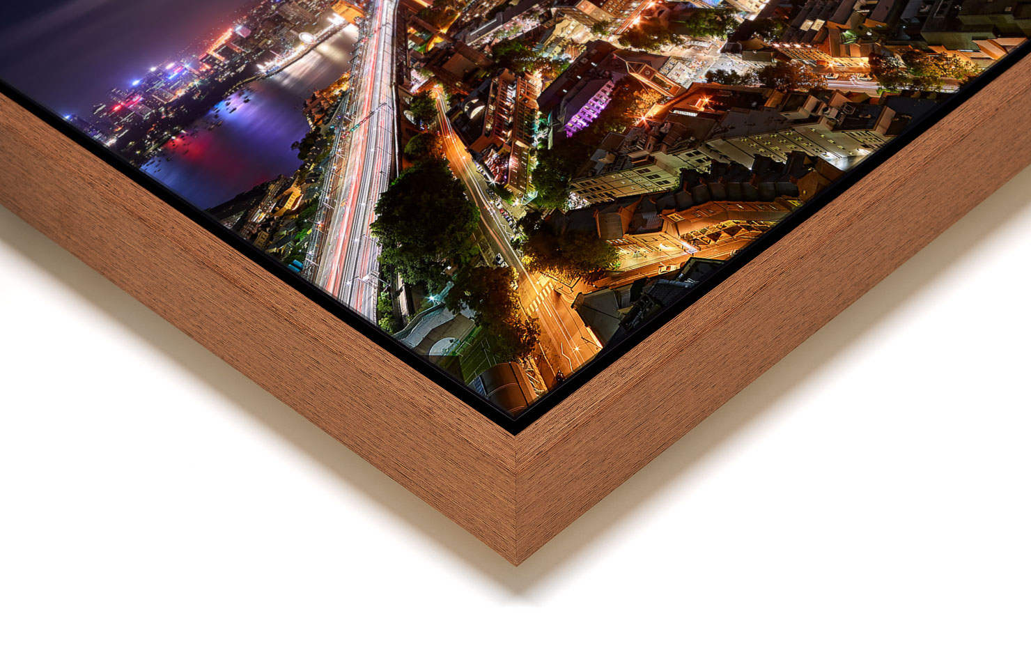 above down under Sydney Australia buy limited edition photograph landscape Full Light Floating Tray Frame Solid Wood Acrylic Paul Reiffer