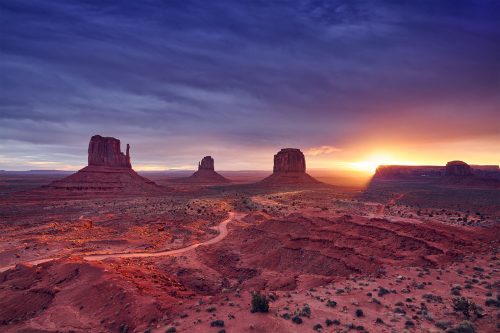 afterglow Monument Valley USA buy limited edition photograph landscape Full
