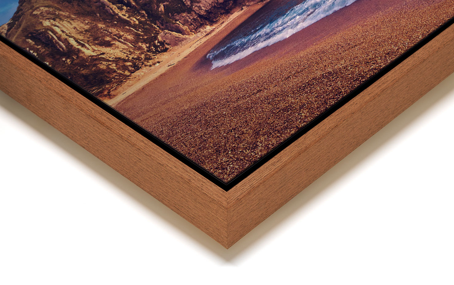 arch rivals Durdle Door UK buy limited edition photograph landscape Full Light Floating Tray Frame Solid Wood Acrylic Paul Reiffer