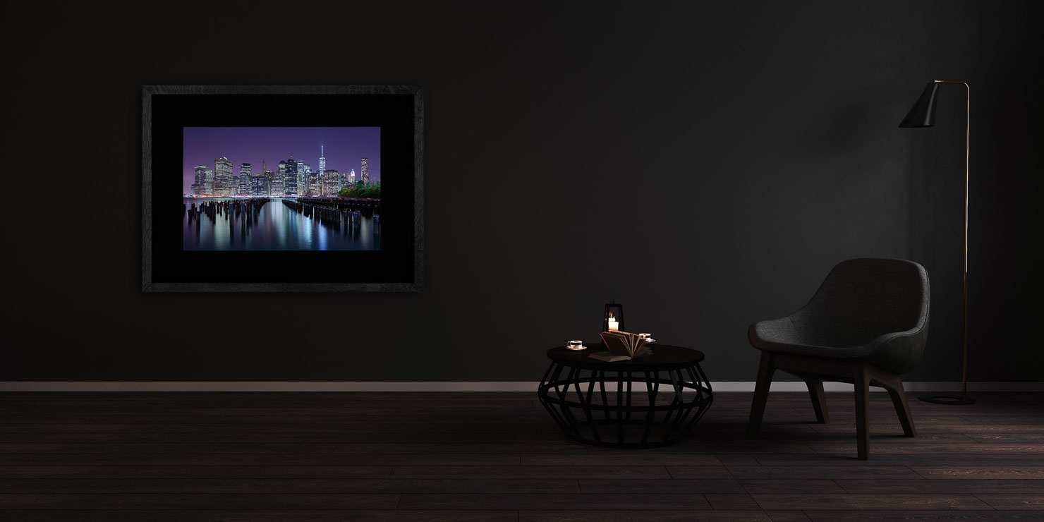 arise New York USA buy limited edition photograph landscape Full Solid Wood Black Frame Complete Image Paul Reiffer Apartment 07 Dark Black Solid Wood Frame Paul Reiffer