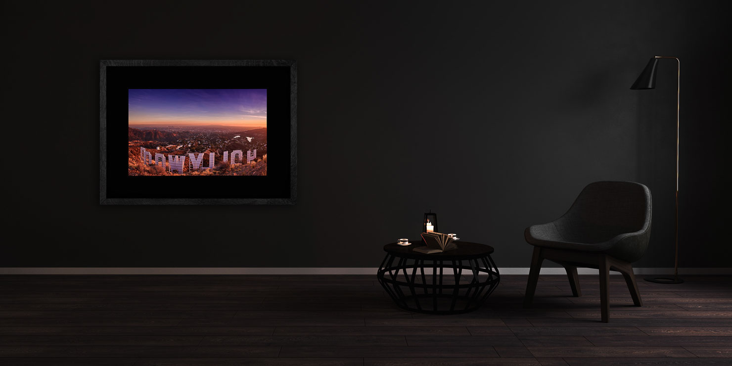 backstage pass Hollywood California USA buy limited edition photograph landscape Full Solid Wood Black Frame Complete Image Paul Reiffer Apartment 07 Dark Black Solid Wood Frame Paul Reiffer
