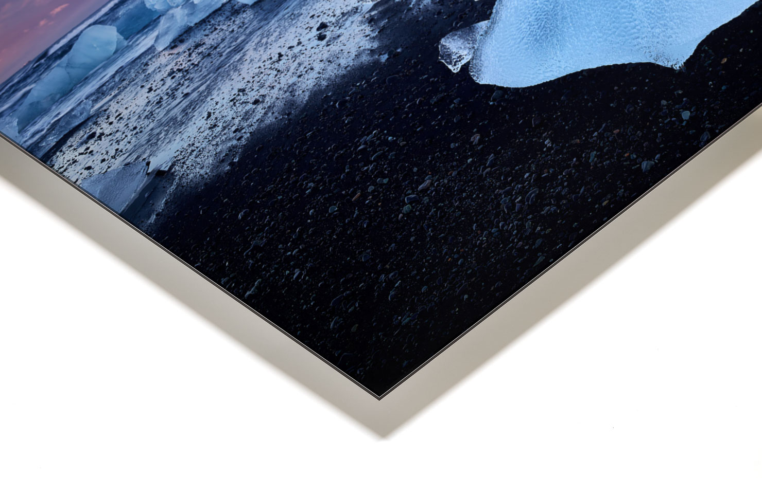 beached Vatnajokull Iceland buy limited edition photograph landscape Full Acrylic Aluminium Metal Frame Paul Reiffer