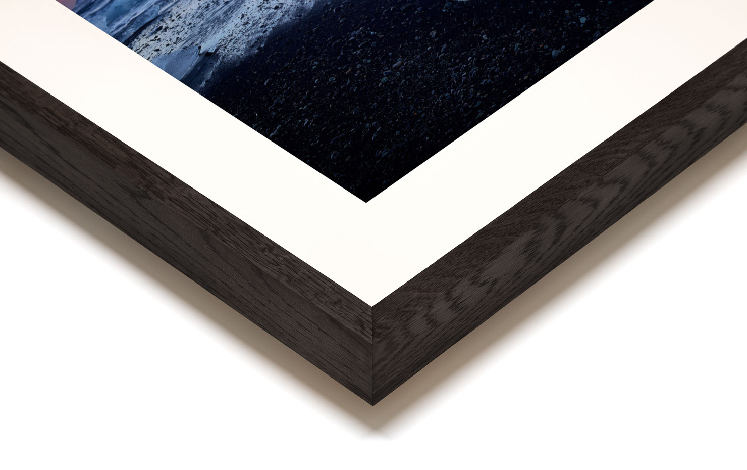 beached Vatnajokull Iceland buy limited edition photograph landscape Full Dark Solid Wood Frame Paul Reiffer