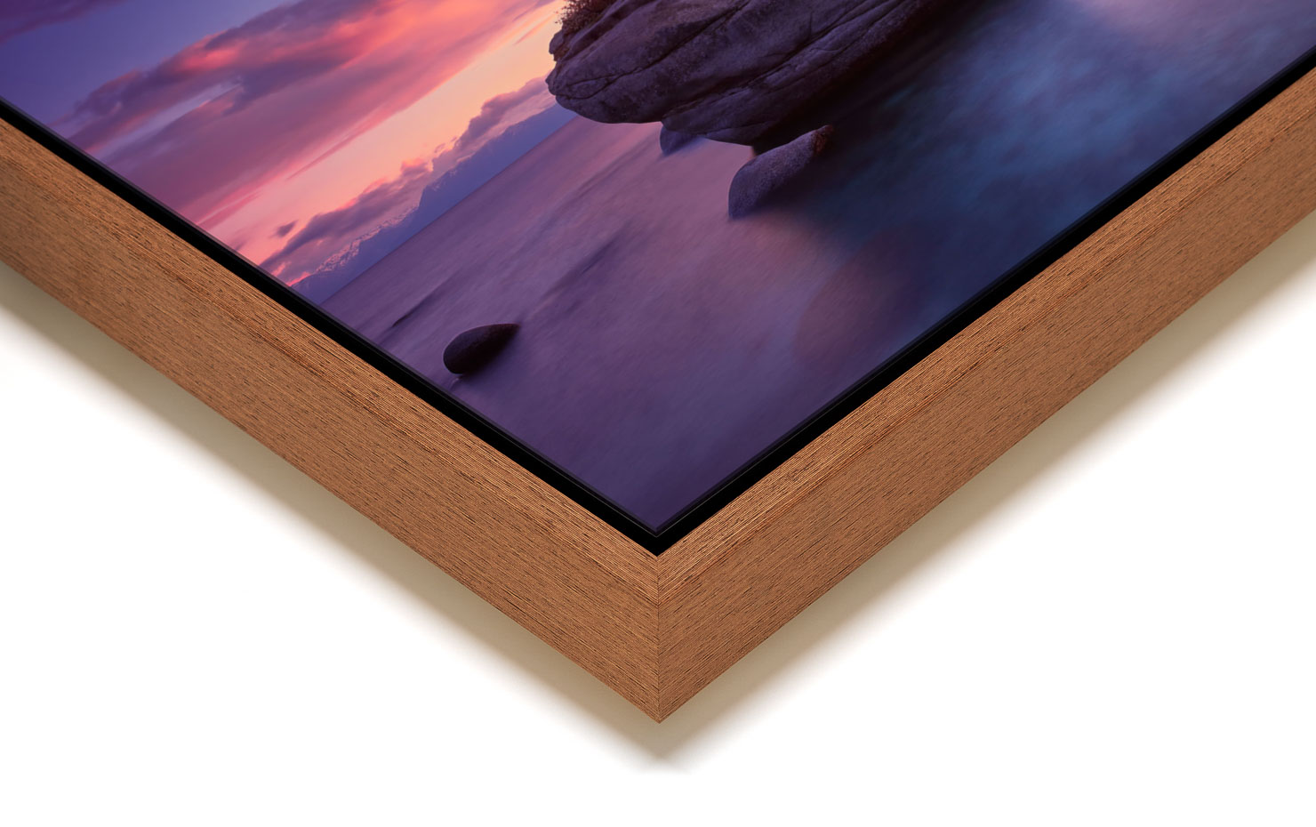 bonsai Lake Tahoe USA buy limited edition photograph landscape Full Light Floating Tray Frame Solid Wood Acrylic Paul Reiffer