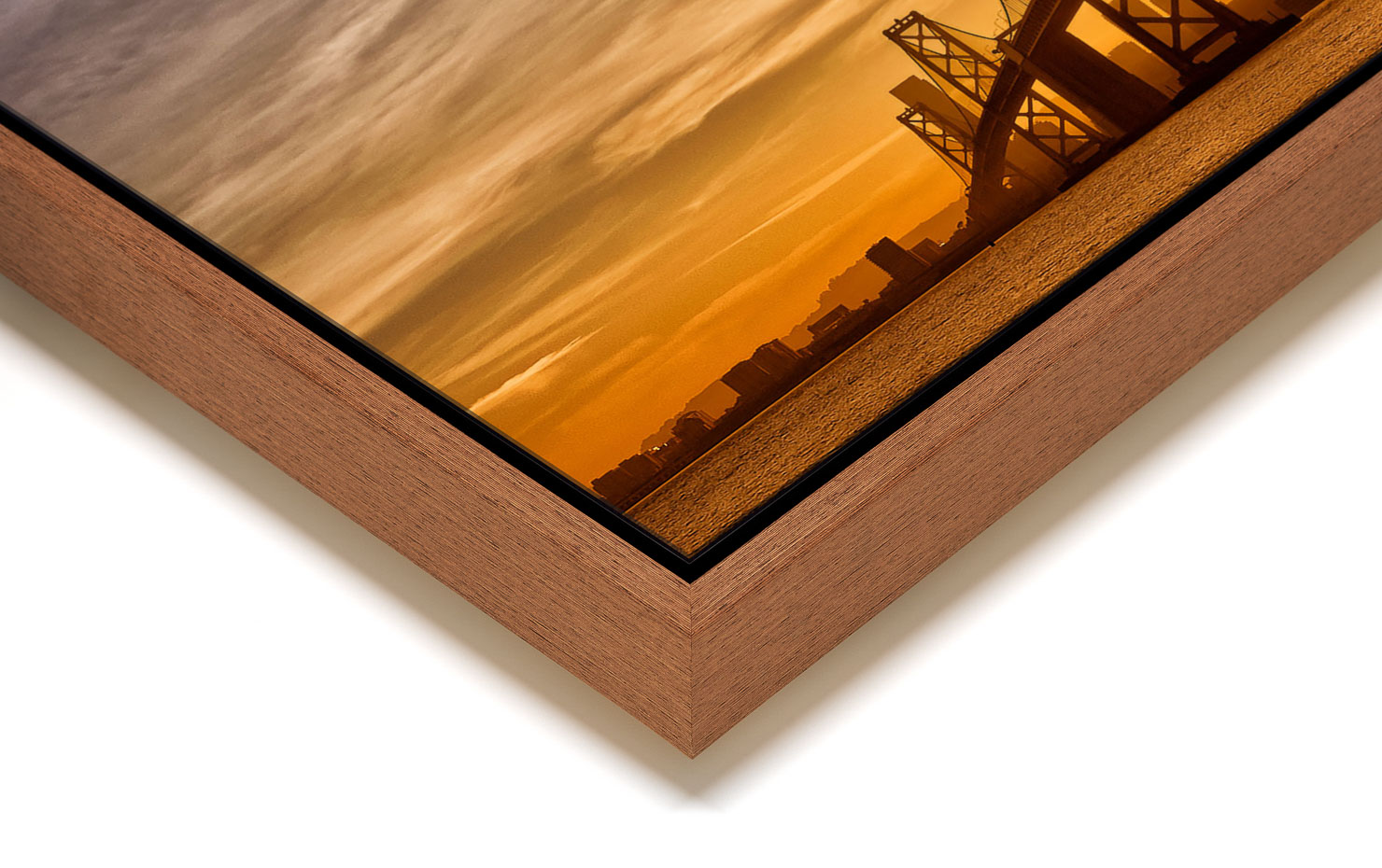 bursting through San Francisco California USA buy limited edition photograph landscape Full Light Floating Tray Frame Solid Wood Acrylic Paul Reiffer