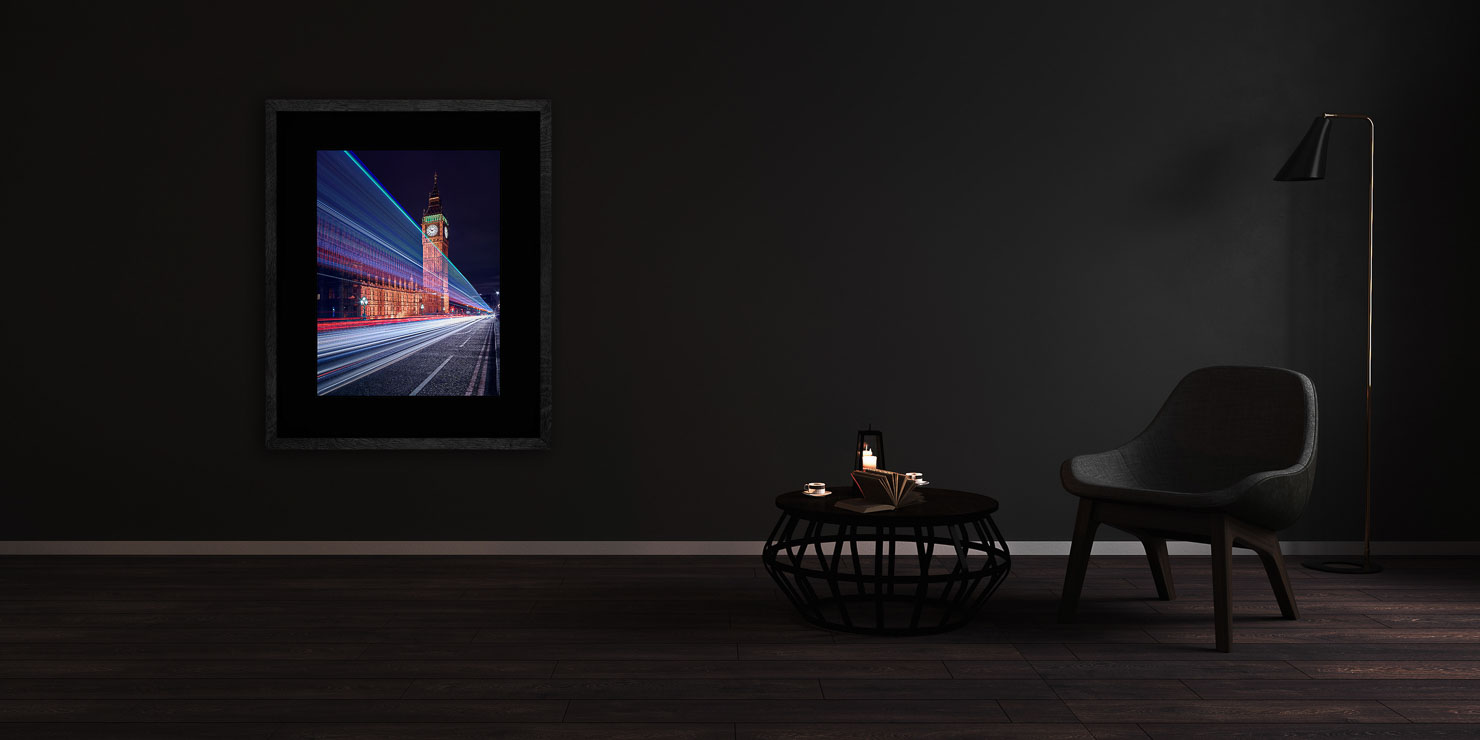 calling time London UK buy limited edition photograph landscape Full Solid Wood Black Frame Complete Image Paul Reiffer Apartment 07 Dark Black Solid Wood Frame Paul Reiffer