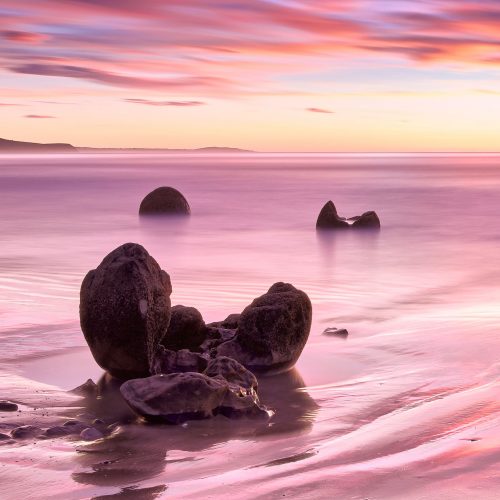 crack of dawn Moeraki New Zealand buy limited edition photograph landscape Detail