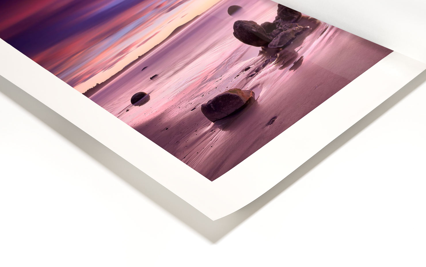 crack of dawn Moeraki New Zealand buy limited edition photograph landscape Full Ultra Hd Print Paul Reiffer