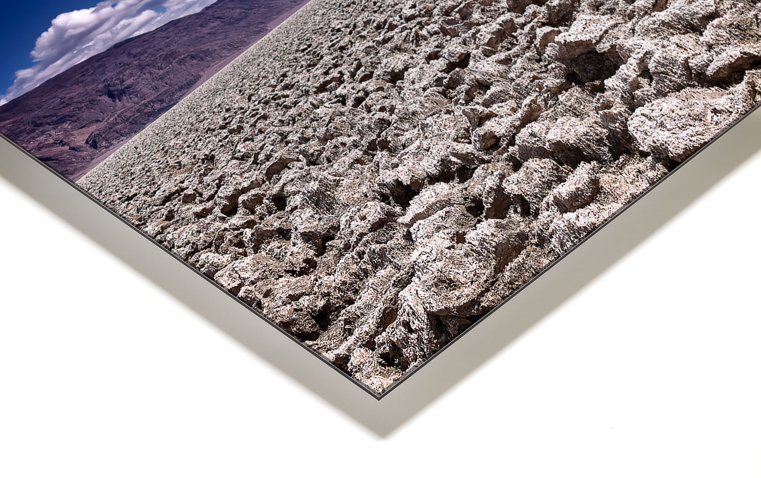 devils golf course Death Valley California USA buy limited edition photograph landscape Full Acrylic Aluminium Metal Frame Paul Reiffer