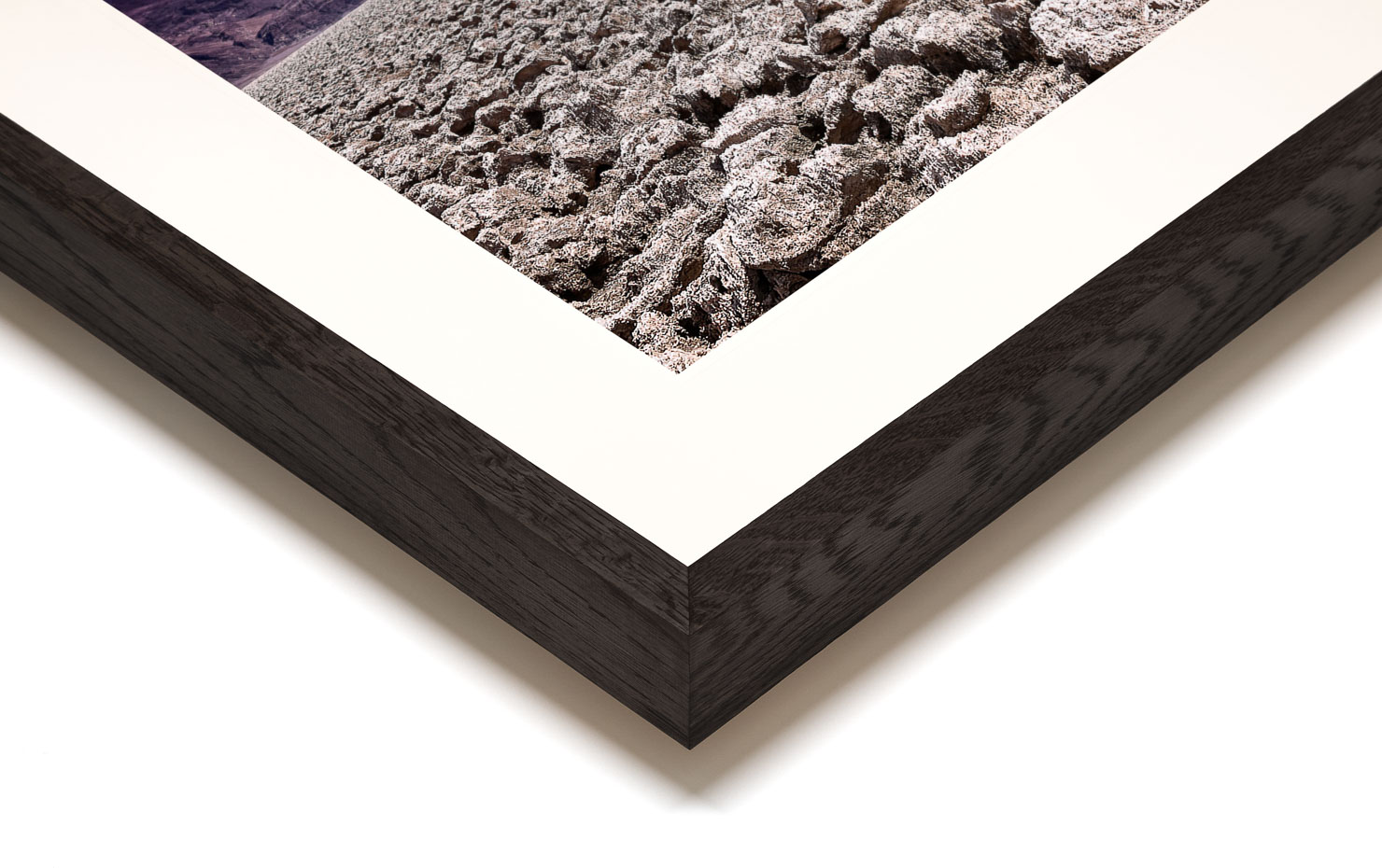 devils golf course Death Valley California USA buy limited edition photograph landscape Full Dark Solid Wood Frame Paul Reiffer