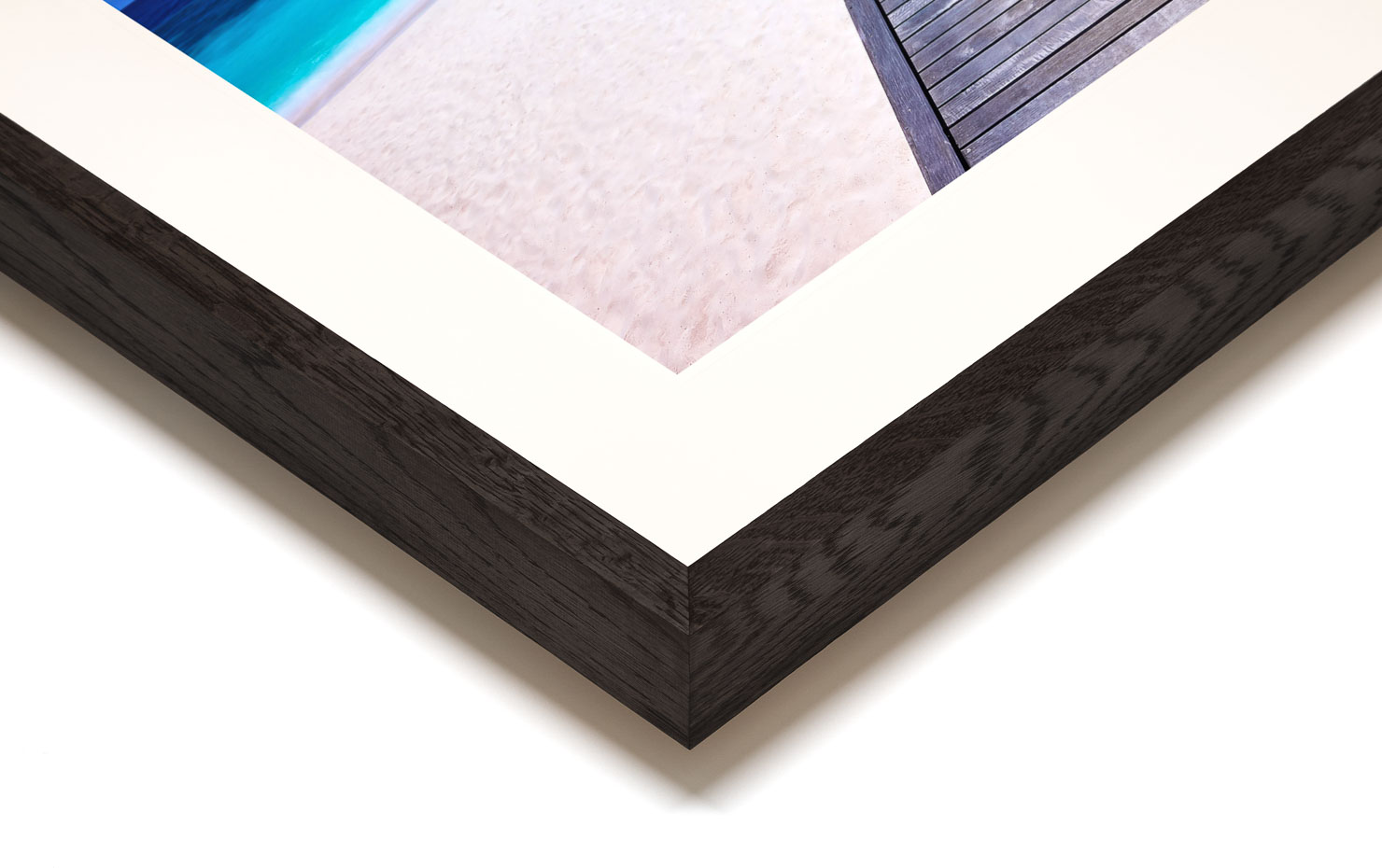 dive in Huvafen Fushi Maldives buy limited edition photograph landscape Full Dark Solid Wood Frame Paul Reiffer