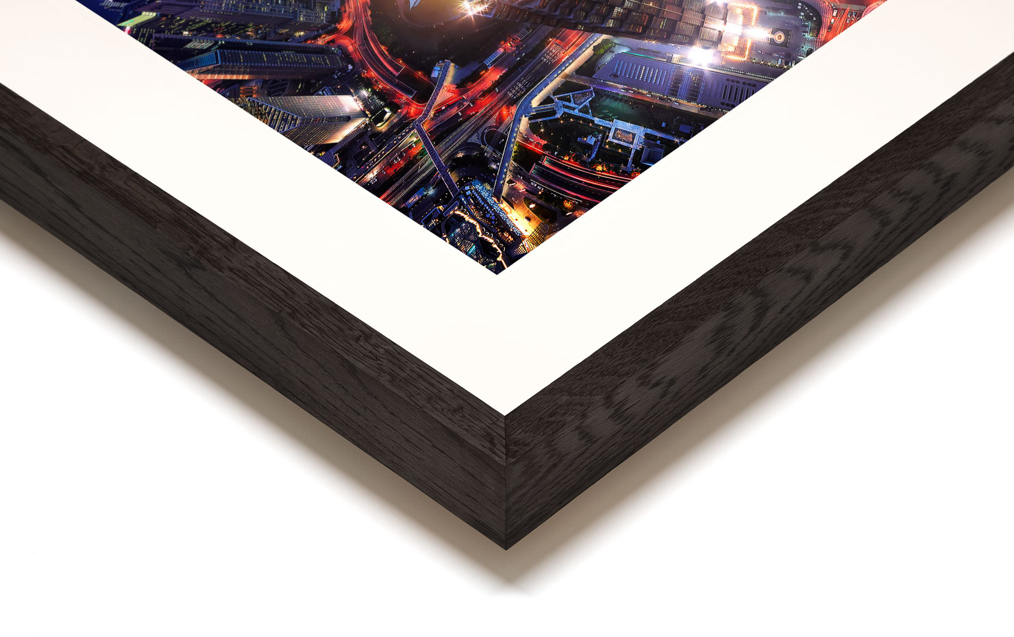 dont look down Shanghai China buy limited edition photograph landscape Full Dark Solid Wood Frame Paul Reiffer