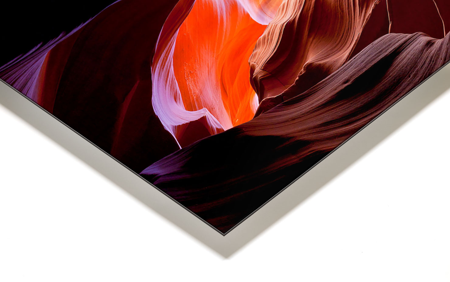 eye opener Antelope Canyon Arizona USA buy limited edition photograph landscape Full Acrylic Aluminium Metal Frame Paul Reiffer