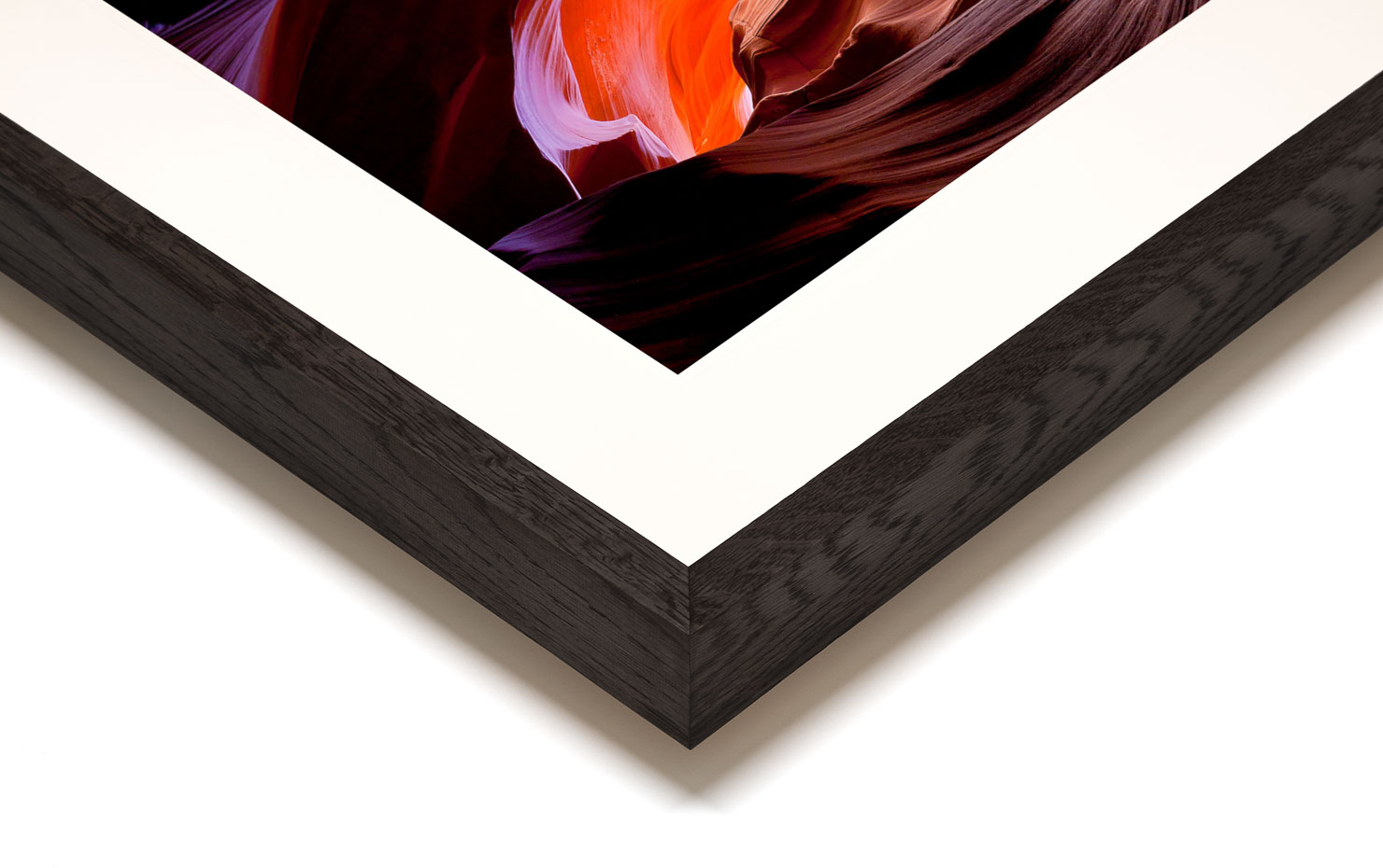 eye opener Antelope Canyon Arizona USA buy limited edition photograph landscape Full Dark Solid Wood Frame Paul Reiffer