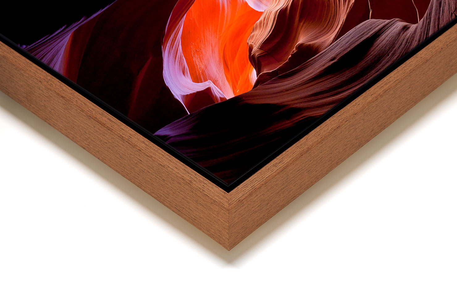 eye opener Antelope Canyon Arizona USA buy limited edition photograph landscape Full Light Floating Tray Frame Solid Wood Acrylic Paul Reiffer