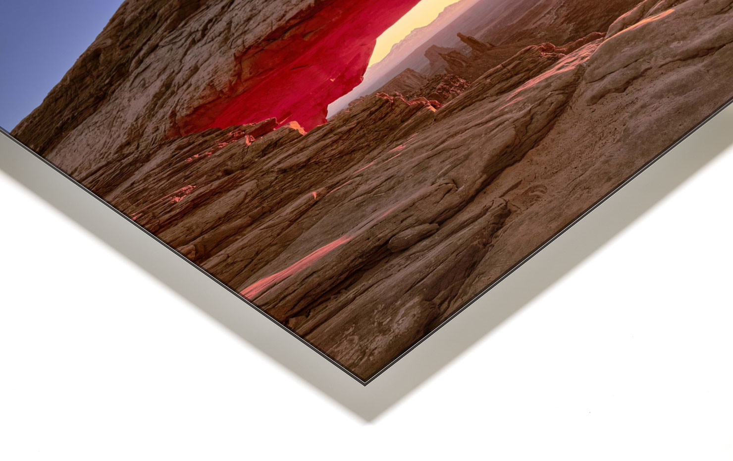 eye wonder Canyonlands Utah USA buy limited edition photograph landscape Full Acrylic Aluminium Metal Frame Paul Reiffer