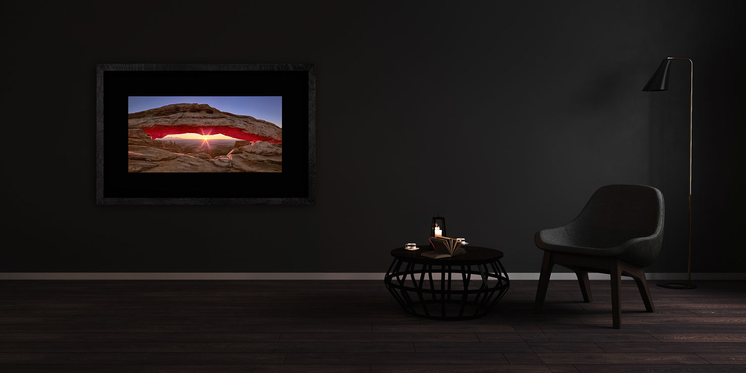 eye wonder Canyonlands Utah USA buy limited edition photograph landscape Full Solid Wood Black Frame Complete Image Paul Reiffer Apartment 07 Dark Black Solid Wood Frame Paul Reiffer