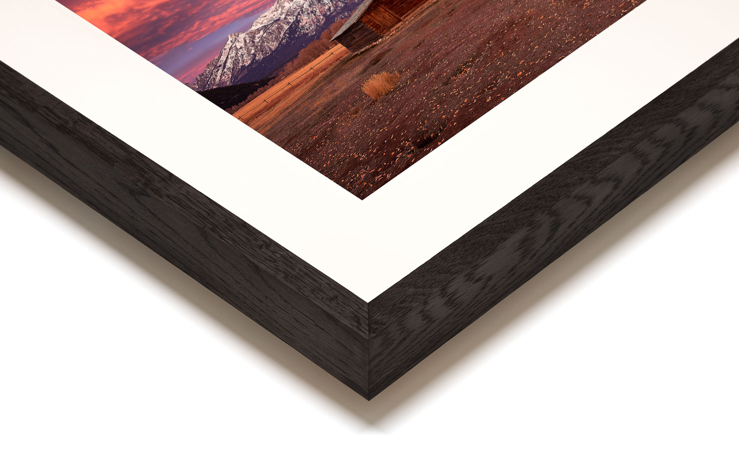fire in the hole Jackson Hole USA buy limited edition photograph landscape Full Dark Solid Wood Frame Paul Reiffer