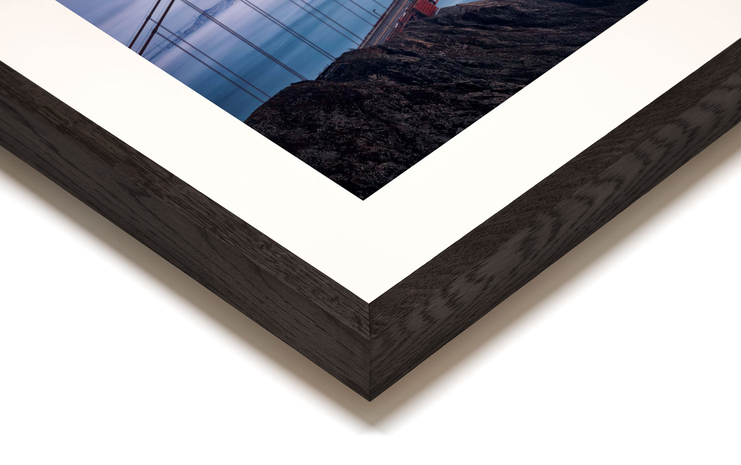 fog city San Francisco California buy limited edition photograph landscape Full Dark Solid Wood Frame Paul Reiffer