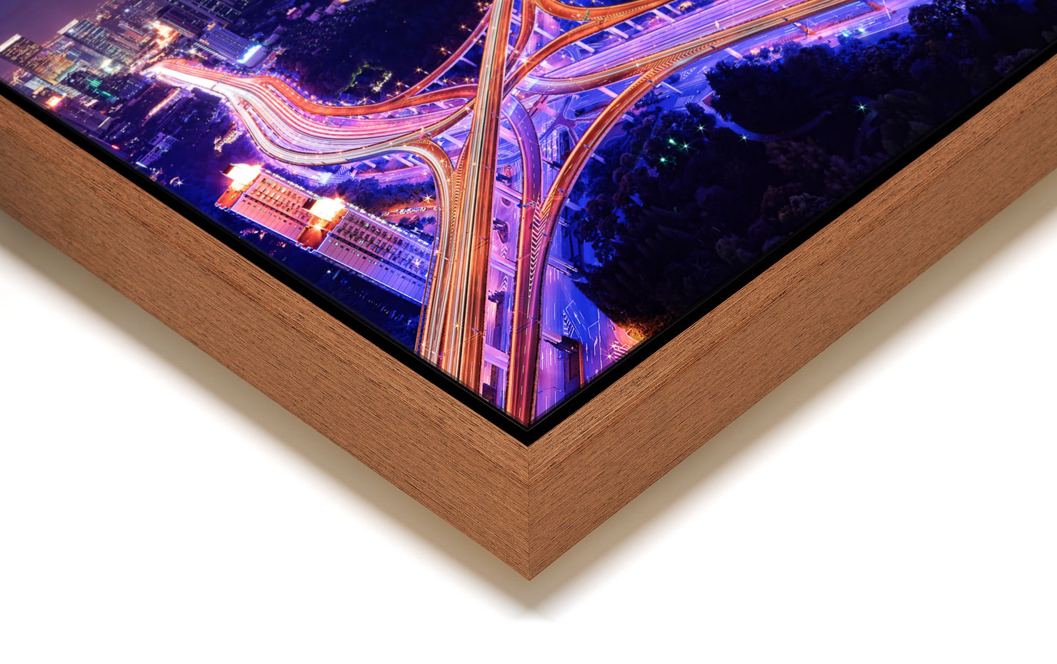 heartbeat Shanghai China buy limited edition photograph landscape Full Light Floating Tray Frame Solid Wood Acrylic Paul Reiffer