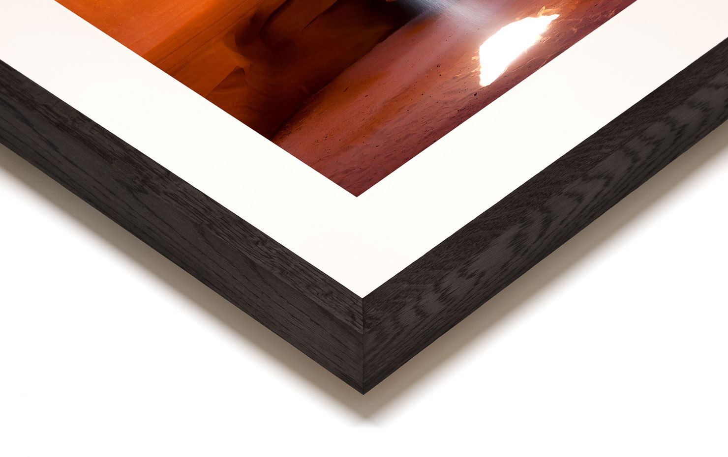 hidden spirit Antelope Canyon Arizona USA buy limited edition photograph landscape Full Dark Solid Wood Frame Paul Reiffer