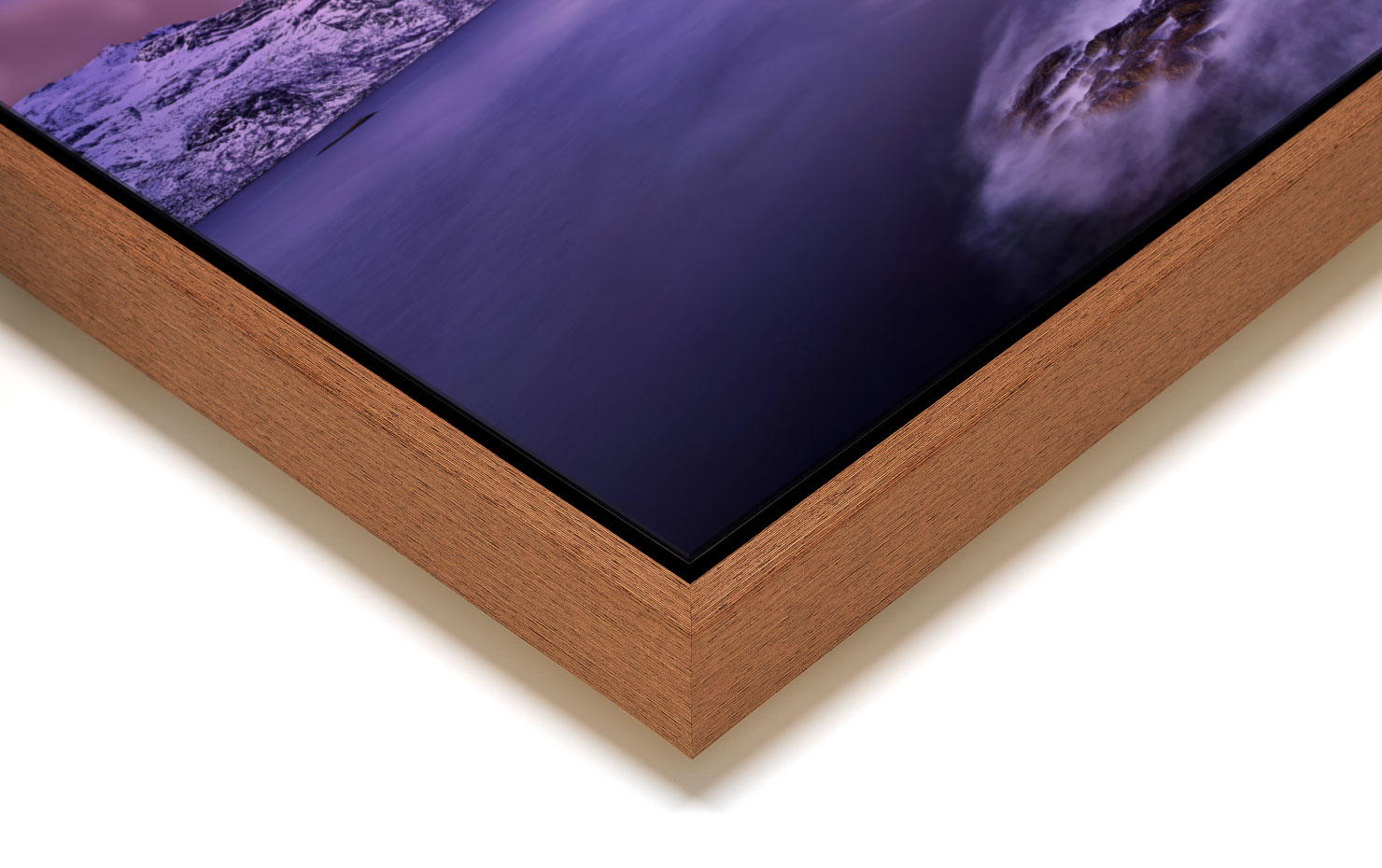 ikonisk Lofoten Norway buy limited edition photograph landscape Full Light Floating Tray Frame Solid Wood Acrylic Paul Reiffer