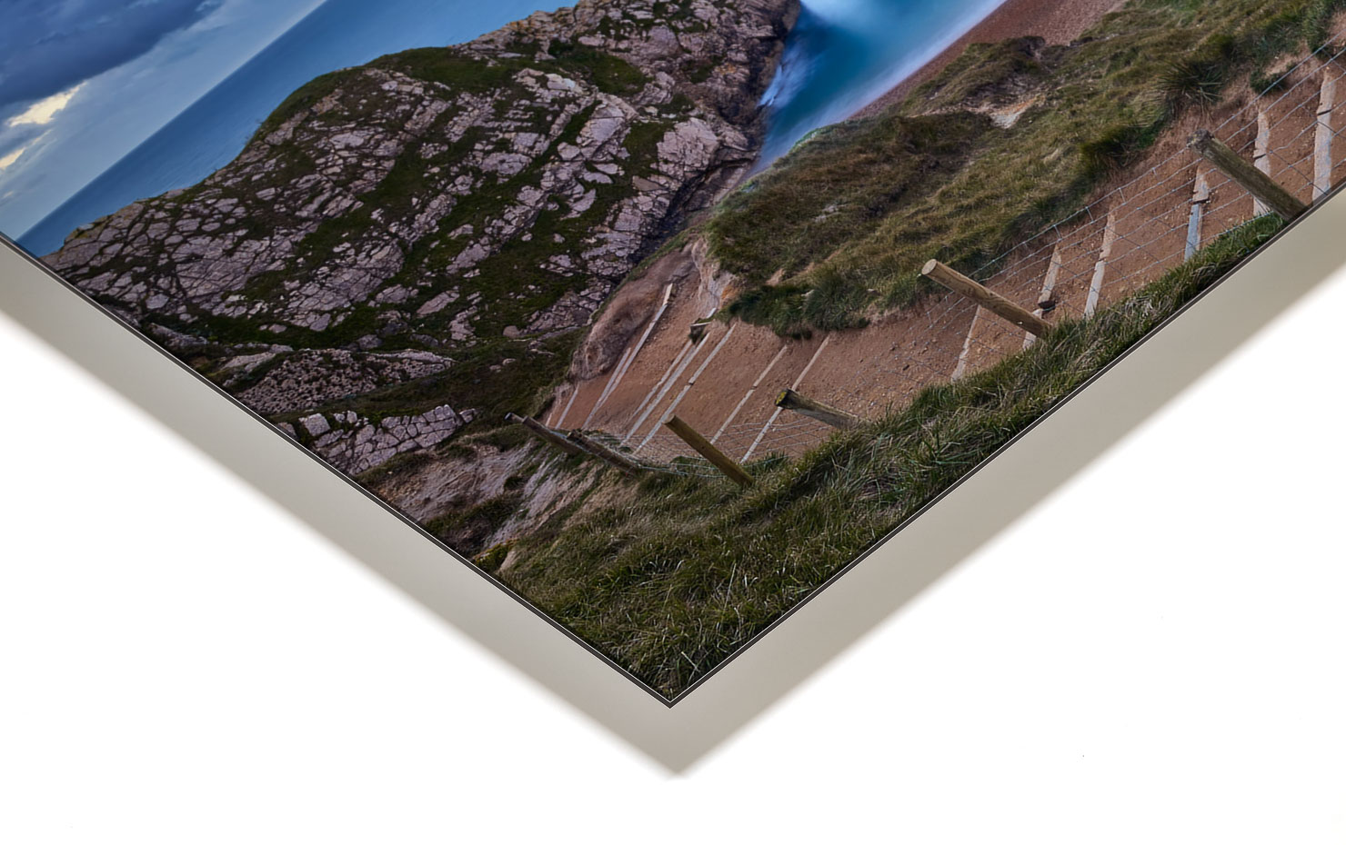 inbound Durdle Door UK buy limited edition photograph landscape Full Acrylic Aluminium Metal Frame Paul Reiffer