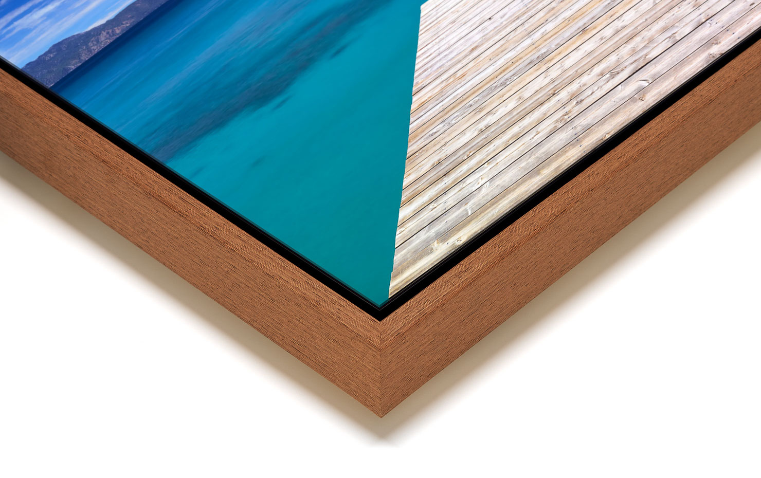 into the blue Lake Tahoe California USA buy limited edition photograph landscape Full Light Floating Tray Frame Solid Wood Acrylic Paul Reiffer