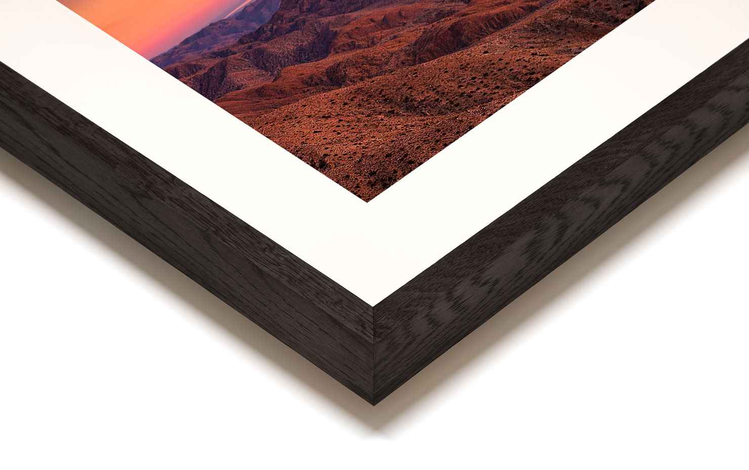 keys view Joshua Tree National Park USA buy limited edition photograph landscape Full Dark Solid Wood Frame Paul Reiffer